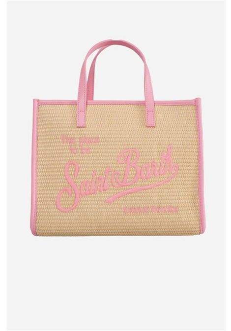 Borsa Media in paglia SAINT BARTH | VVID001 VIVIAN MID STRAW00415L 1121 EMB